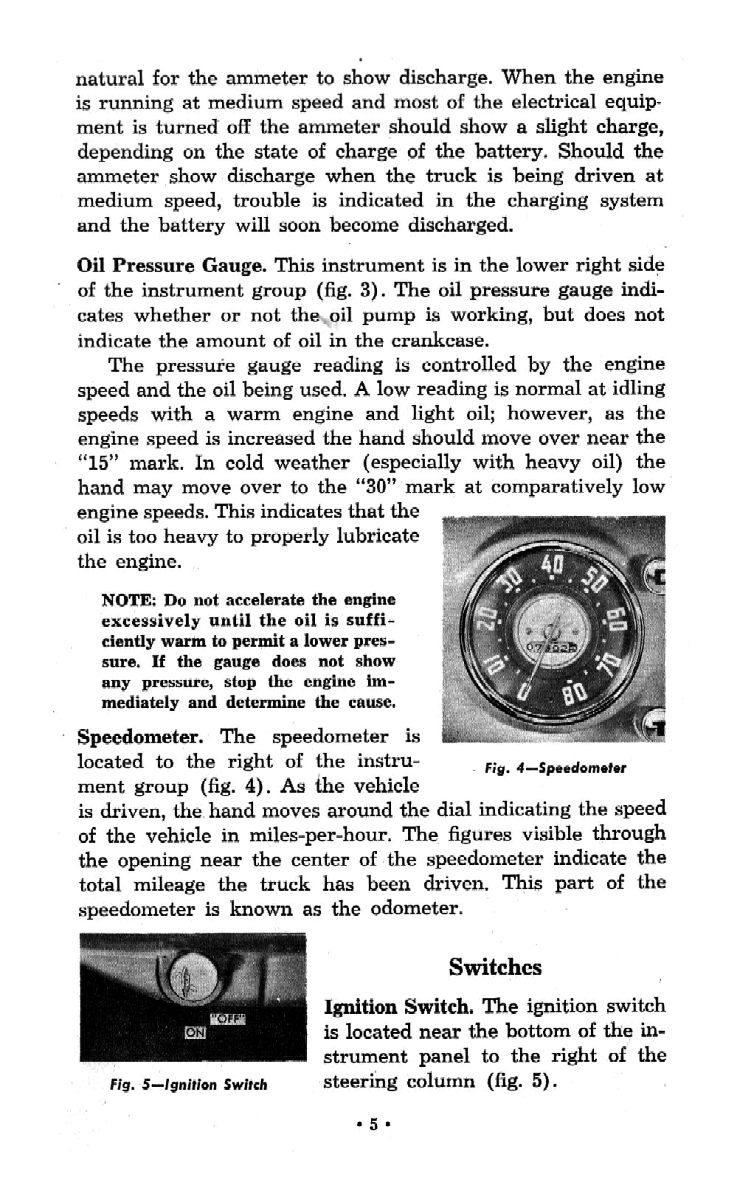 1951 Chevrolet Trucks Operators Manual Page 46